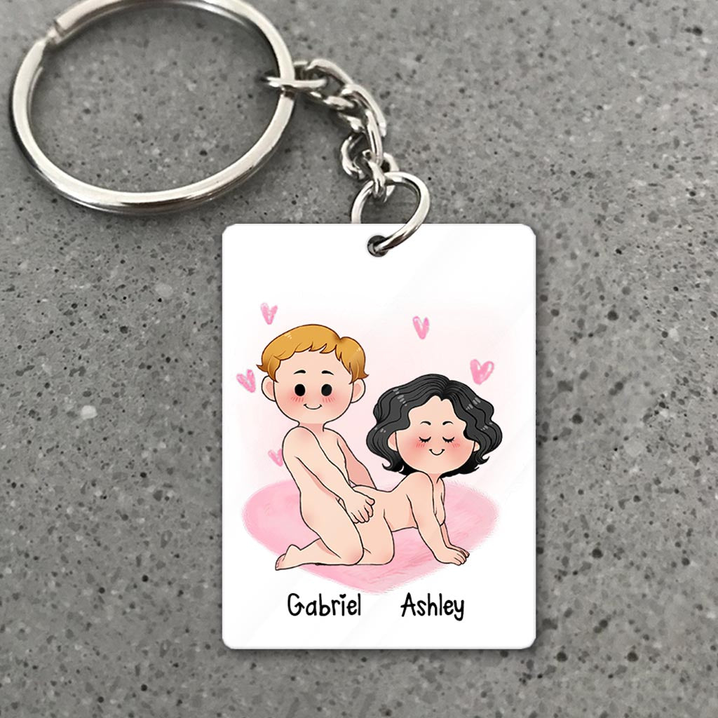 Ich liebe dich von ganzem Herzen – Personalisierter Schlüsselanhänger für Paare