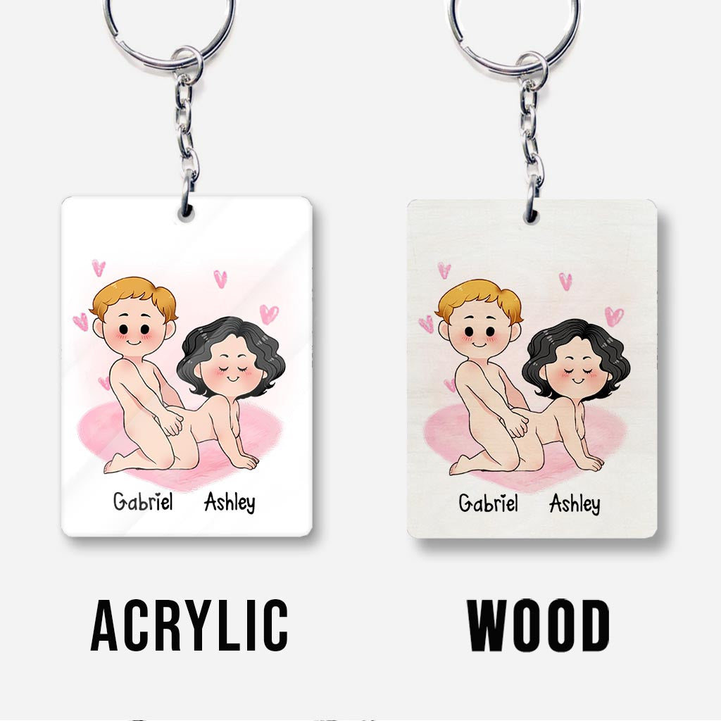 Ich liebe dich von ganzem Herzen – Personalisierter Schlüsselanhänger für Paare