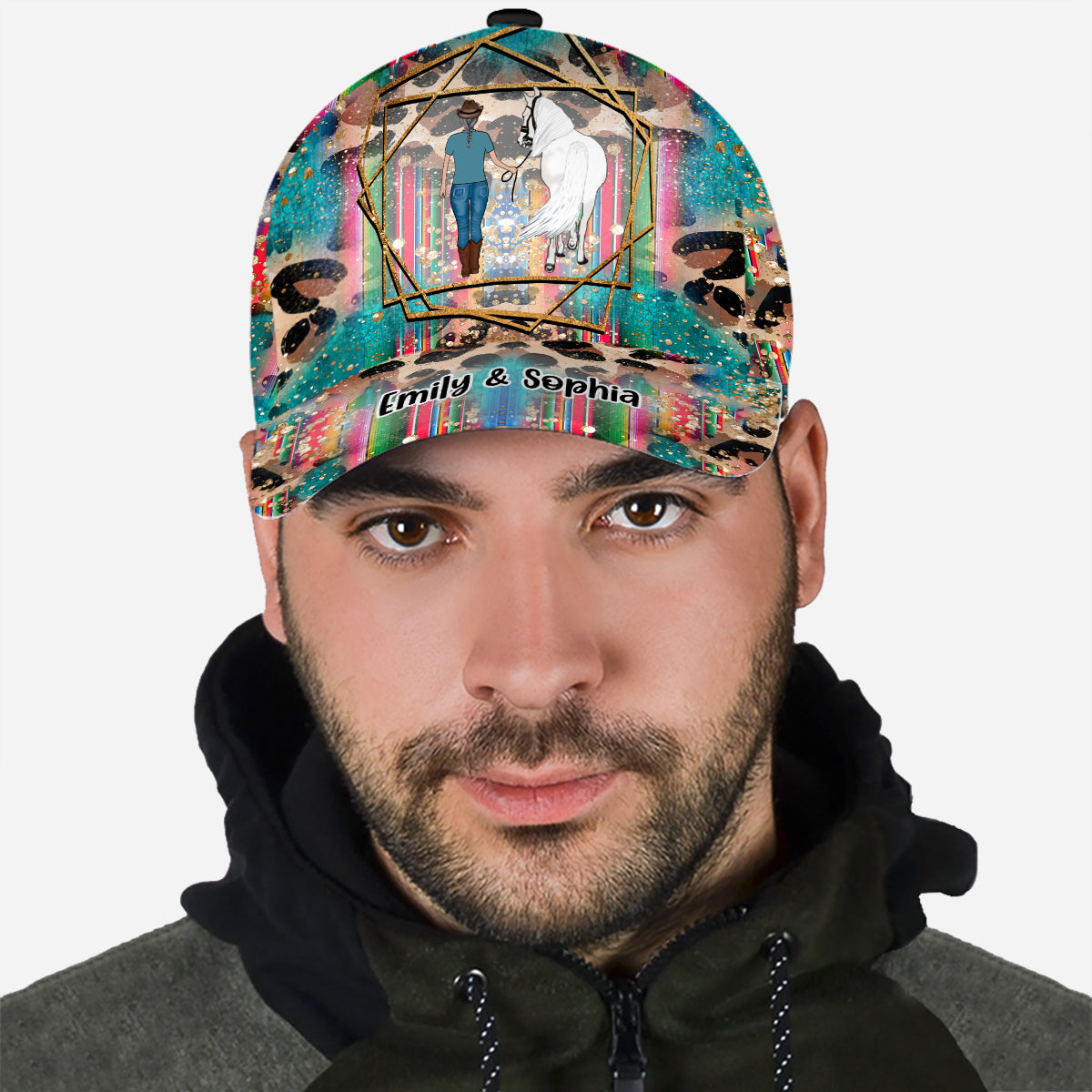 Einfach ein Mädchen, das Pferde liebt – Personalisierte klassische Pferdemütze