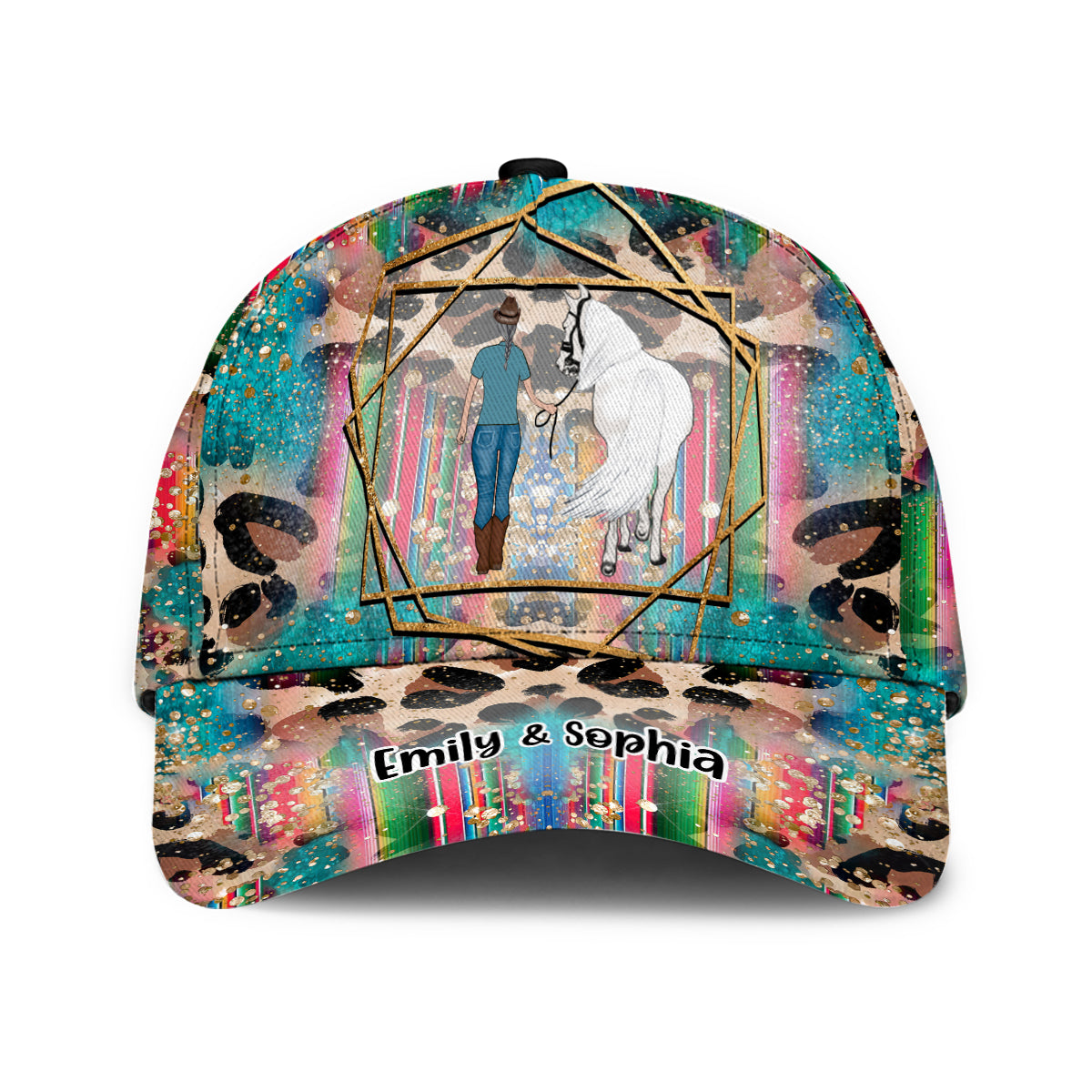 Einfach ein Mädchen, das Pferde liebt – Personalisierte klassische Pferdemütze