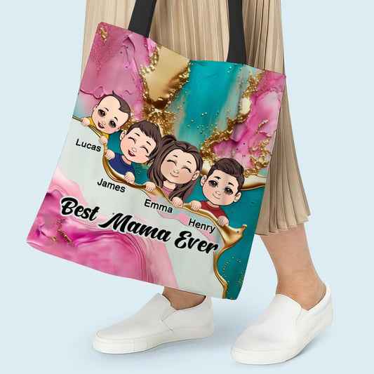 Beste Mama, Oma, Uroma, Gigi, Tante aller Zeiten – Personalisierte Muttertasche