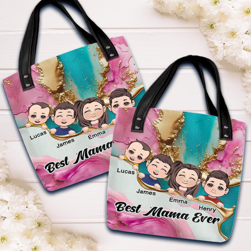 Beste Mama, Oma, Uroma, Gigi, Tante aller Zeiten – Personalisierte Muttertasche