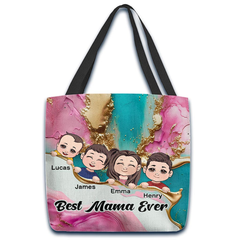 Beste Mama, Oma, Uroma, Gigi, Tante aller Zeiten – Personalisierte Muttertasche
