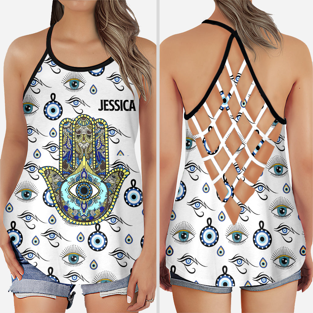 Namaste – Personalisiertes Yoga-Kreuz-Tanktop