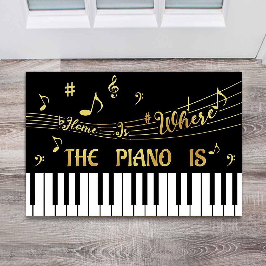 Home Is Where The Piano Is - Piano Doormat