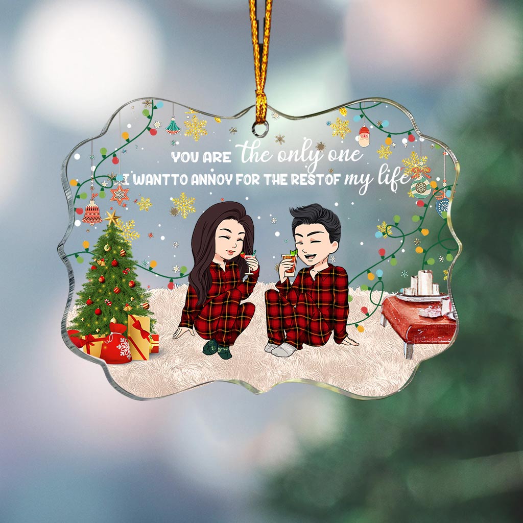 Du bist der Einzige, den ich ärgern will – Personalisierter transparenter Pärchen-Anhänger