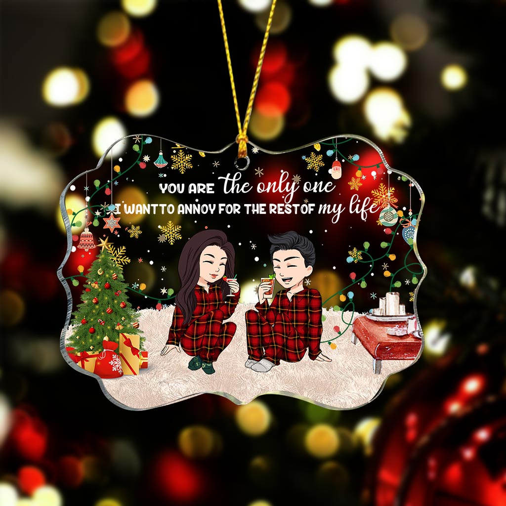 Du bist der Einzige, den ich ärgern will – Personalisierter transparenter Pärchen-Anhänger