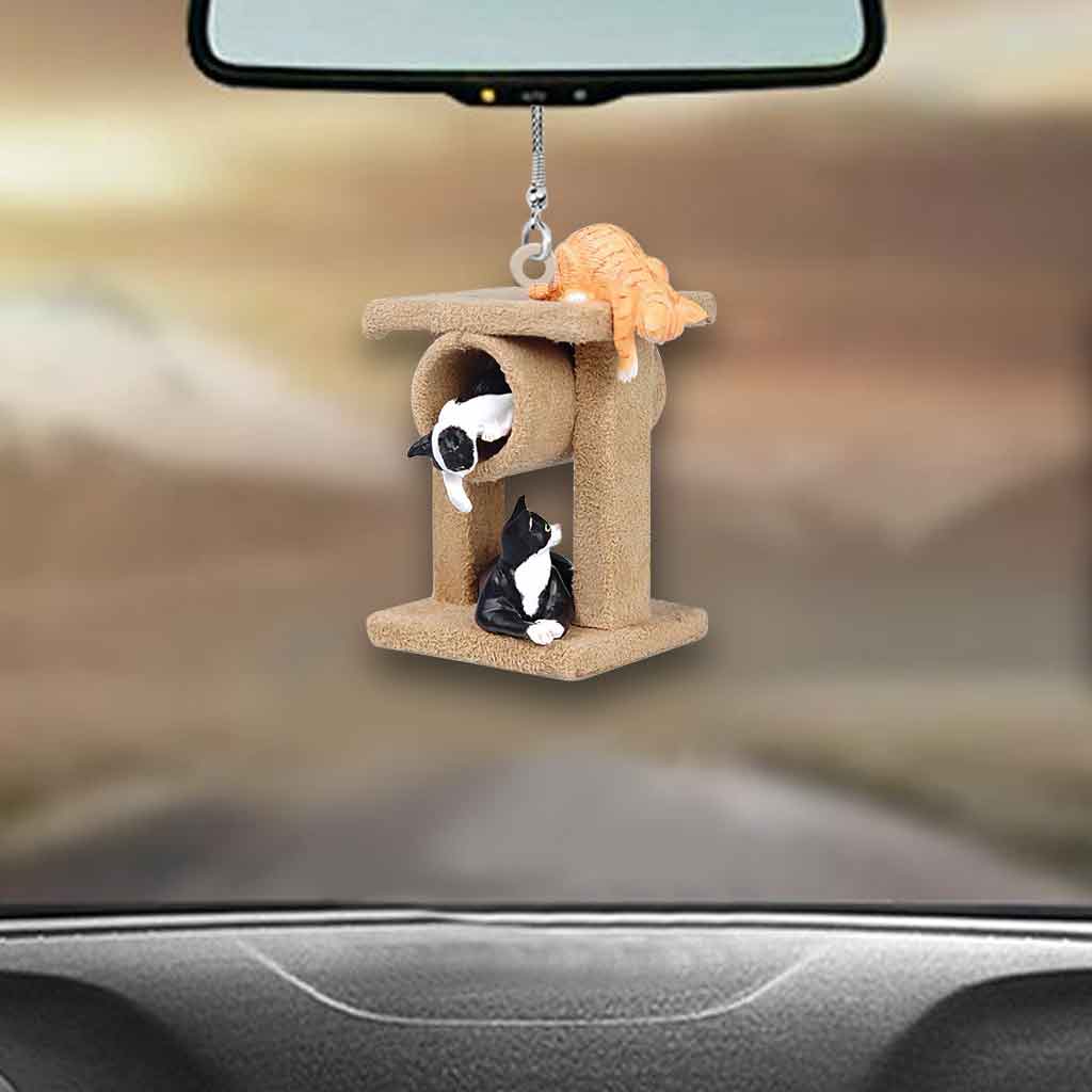 Du bist mein Lieblingsplatz – Katzen-Autoanhänger (beidseitig bedruckt)