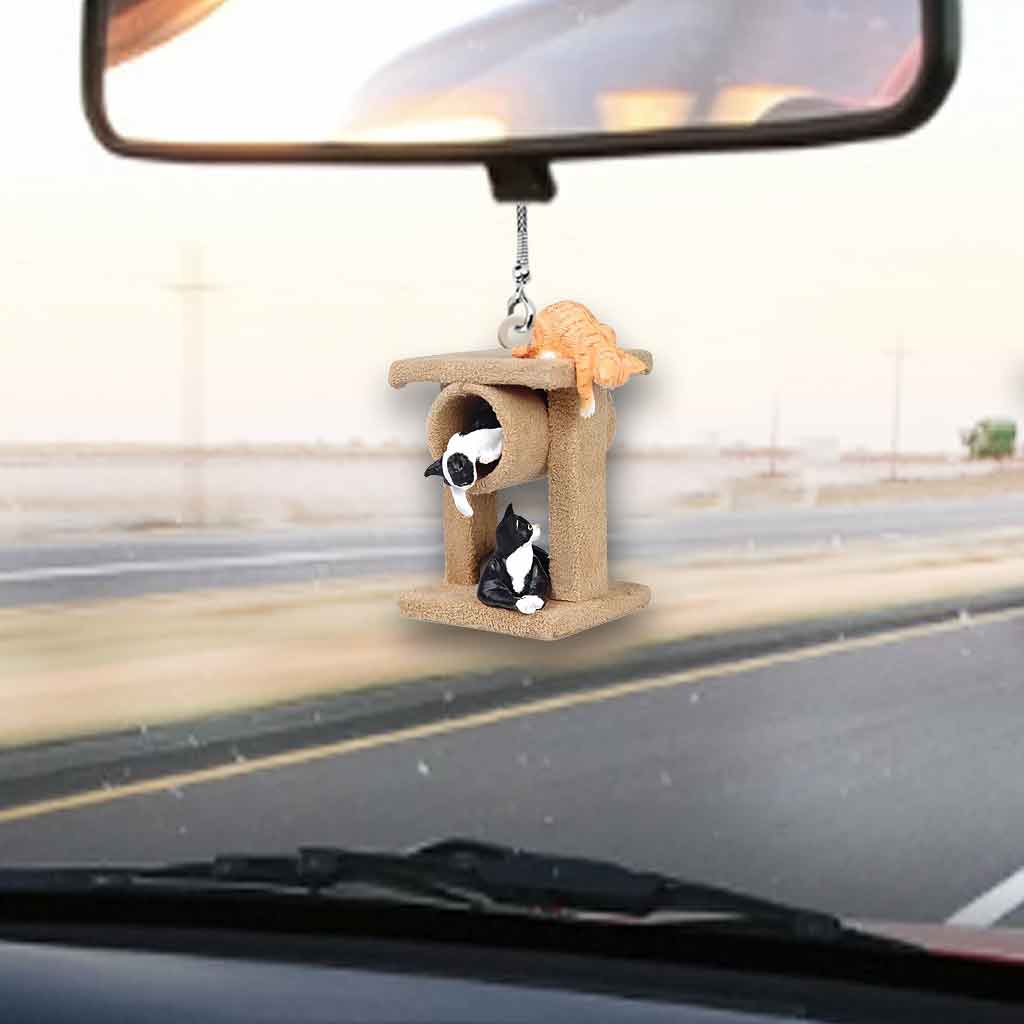 Du bist mein Lieblingsplatz – Katzen-Autoanhänger (beidseitig bedruckt)