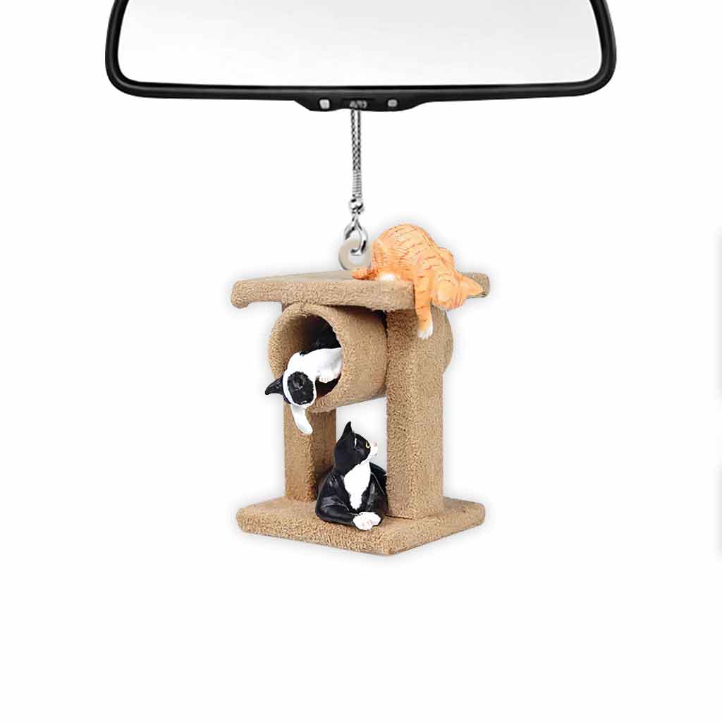 Du bist mein Lieblingsplatz – Katzen-Autoanhänger (beidseitig bedruckt)