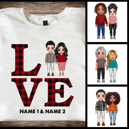 Liebespaar – Personalisiertes T-Shirt und Hoodie