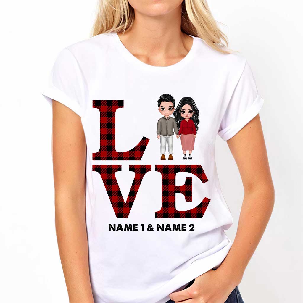 Liebespaar – Personalisiertes T-Shirt und Hoodie