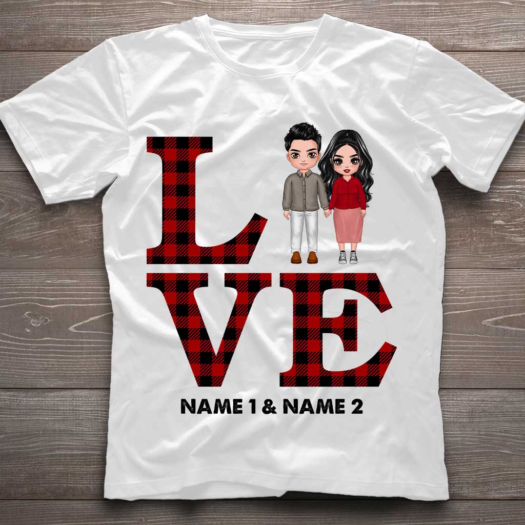 Liebespaar – Personalisiertes T-Shirt und Hoodie