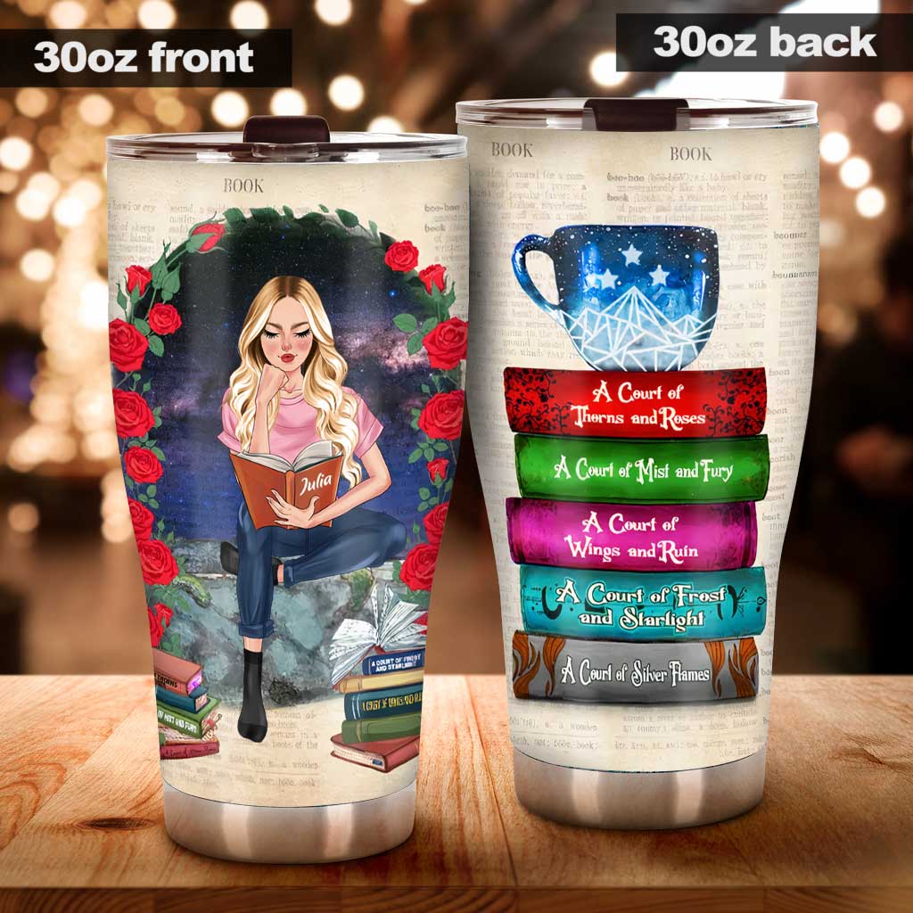 Einfach ein Mädchen, das Bücher liebt – personalisierter Buchbecher