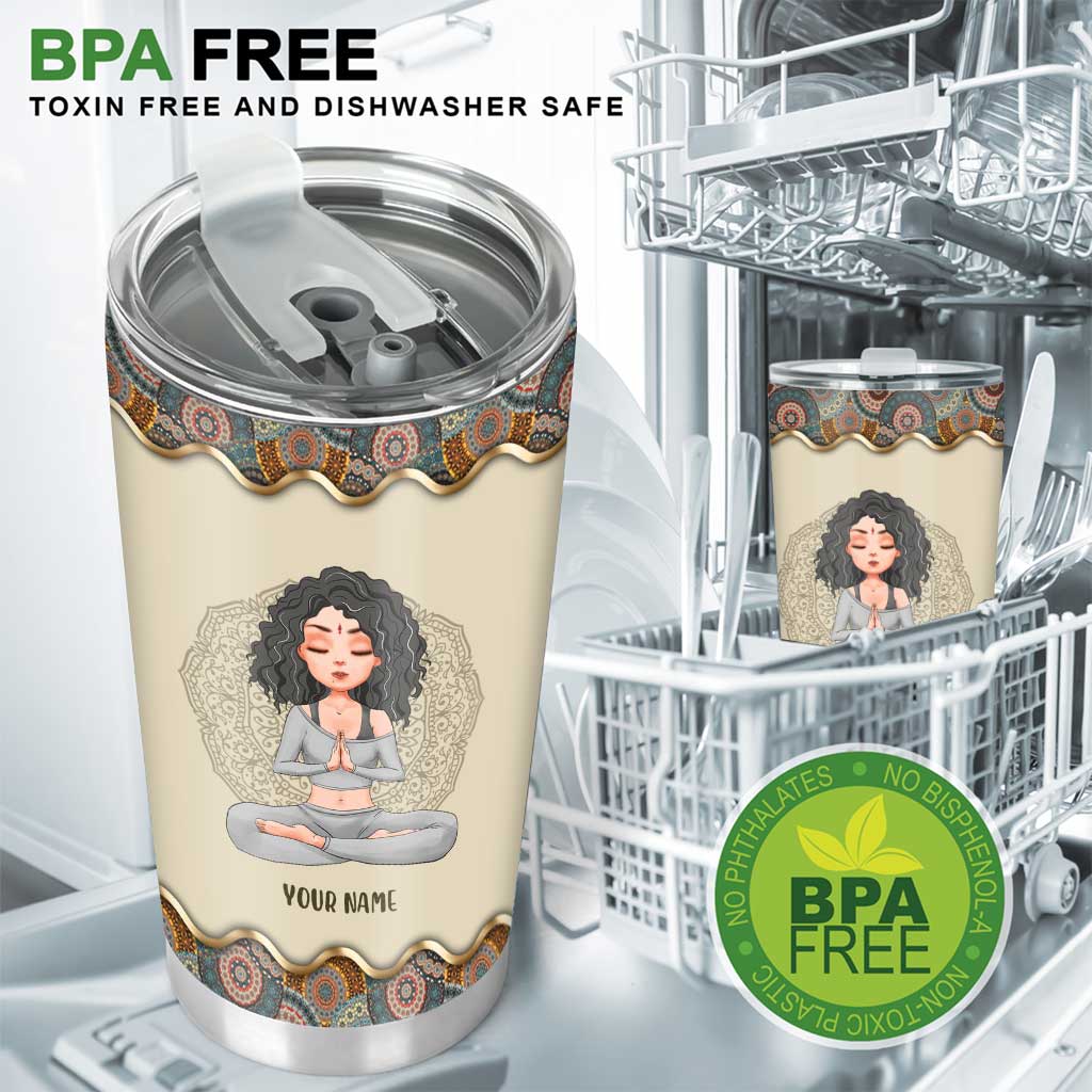 Ich wünschte, Mufuka würde es tun - Personalisierter Yoga-Becher