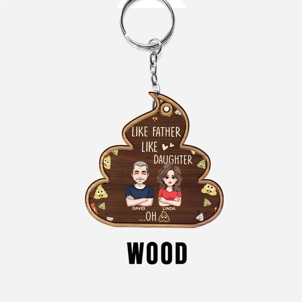 Wie der Vater, so die Tochter – Personalisierter Schlüsselanhänger für Väter