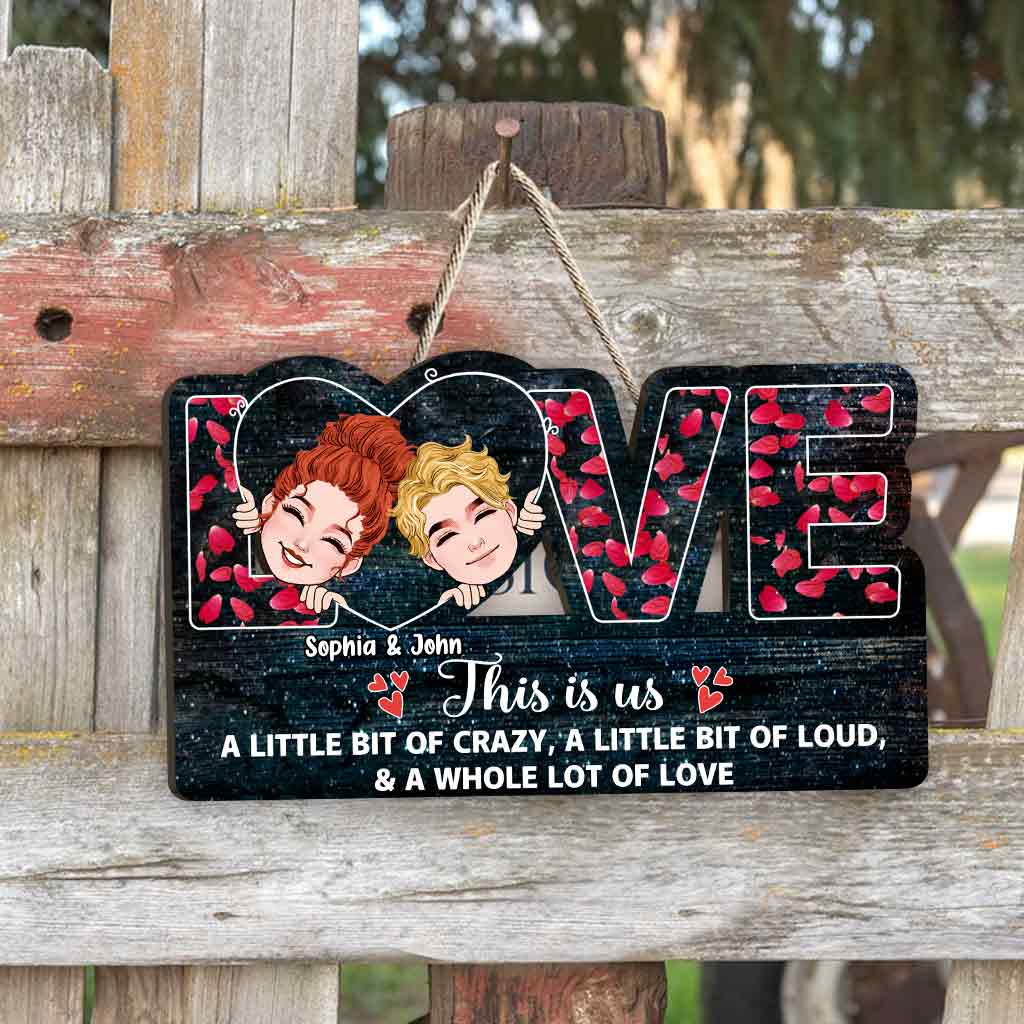 This Is Us - Personalized Couple Couple Wood Sign