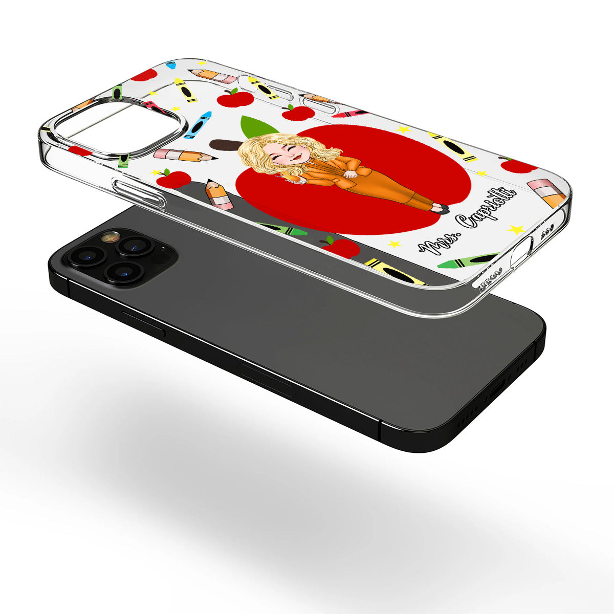 Thank You Teacher - Personalized Teacher Clear Phone Case