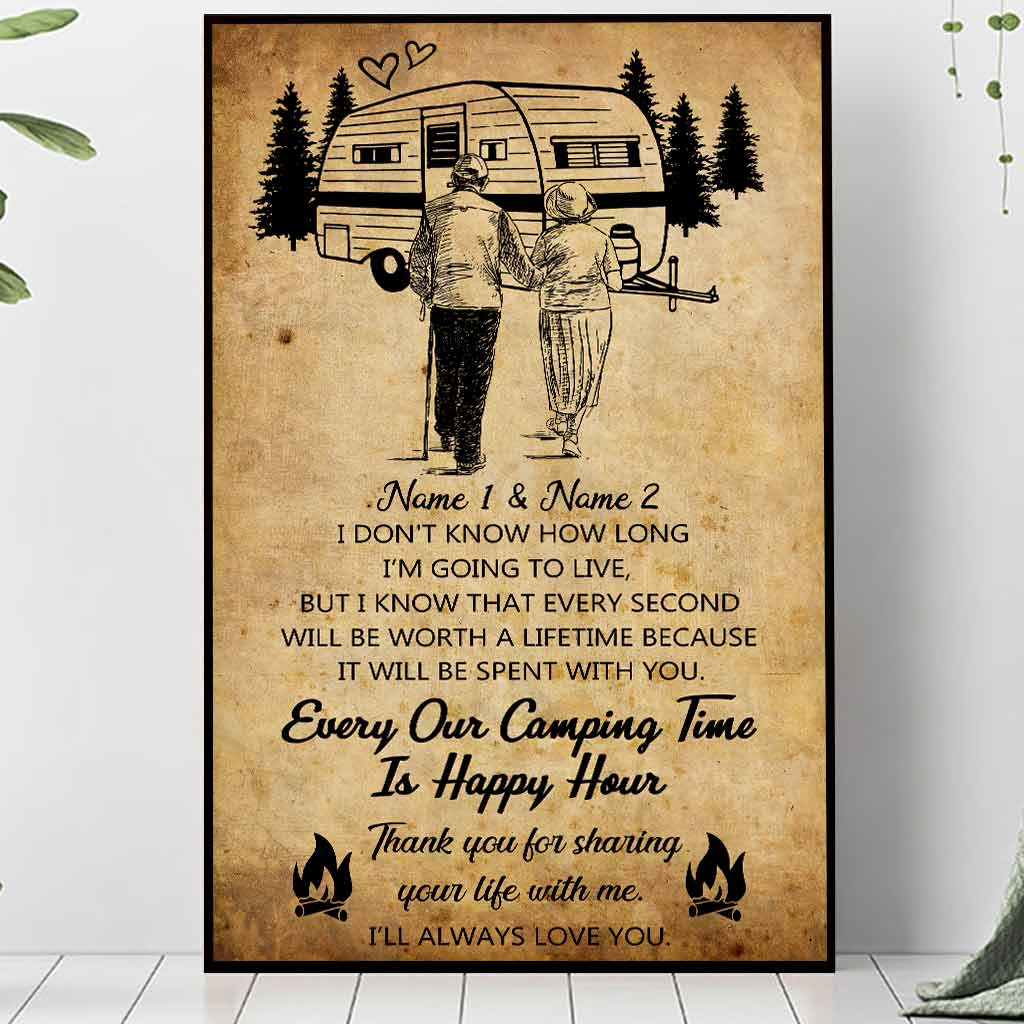 Thank You For Sharing Your Life - Camping Personalized Poster