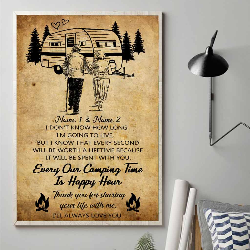 Thank You For Sharing Your Life - Camping Personalized Poster