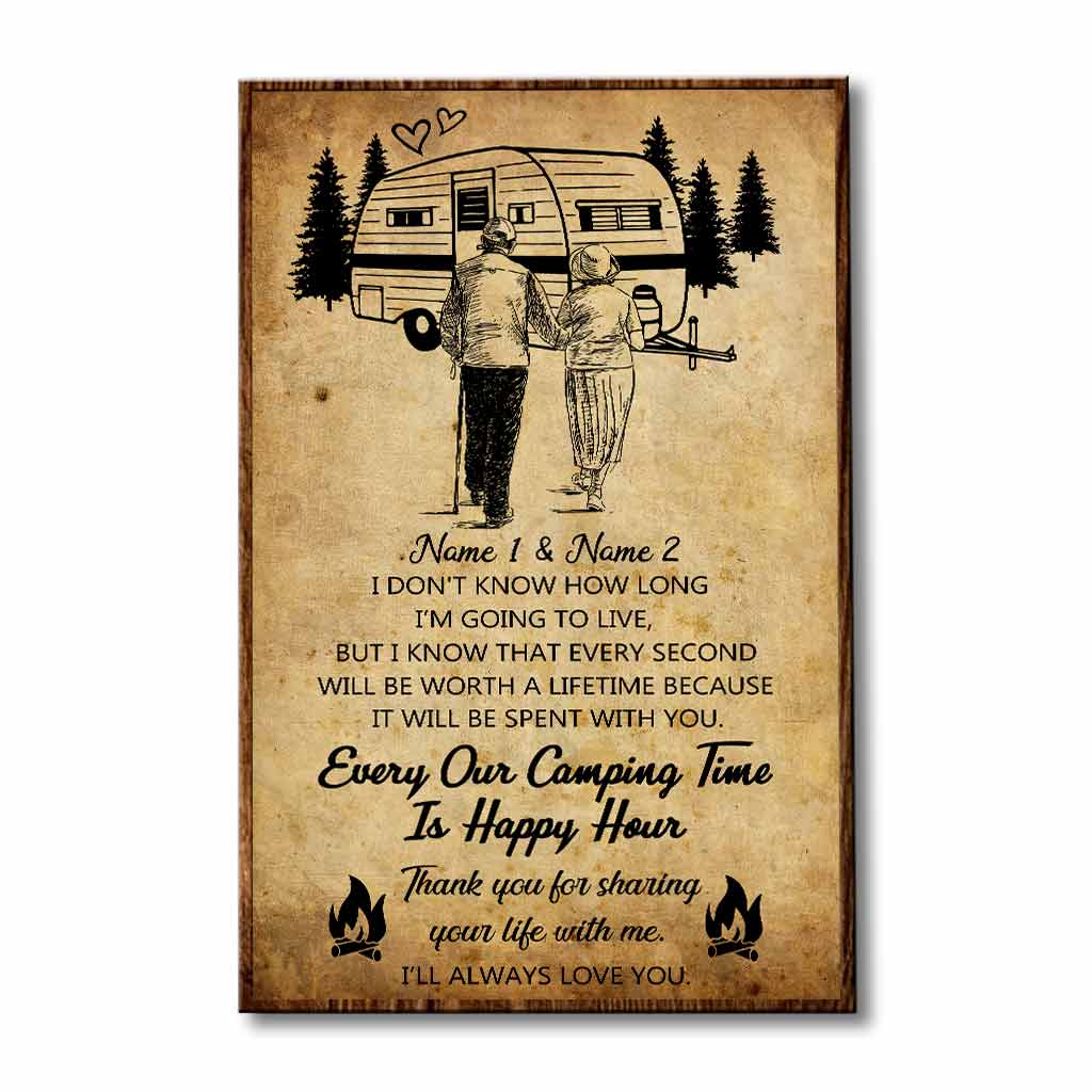 Thank You For Sharing Your Life - Camping Personalized Poster