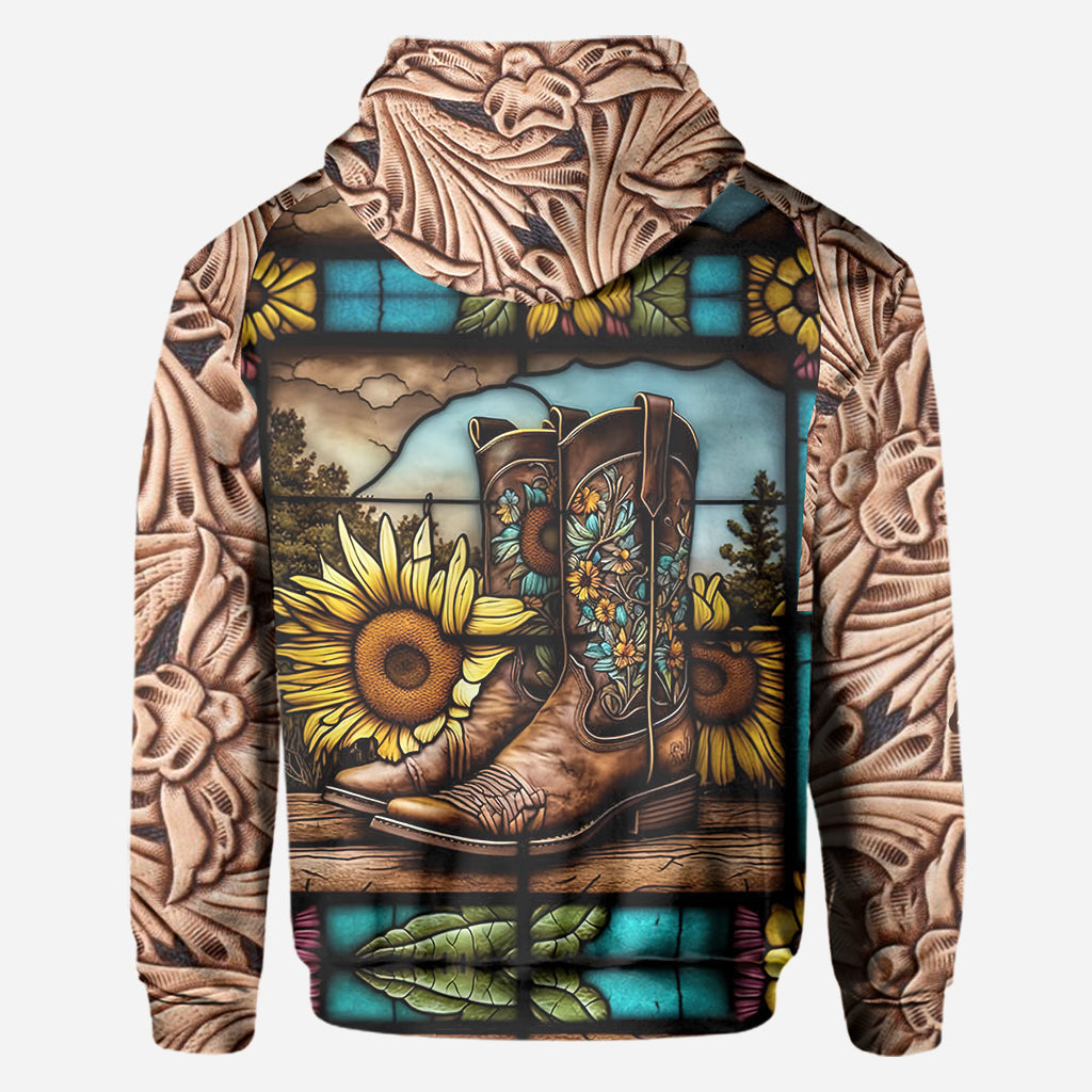 Vintage Country Boots für Pferdeliebhaber – Personalisiertes Shirt mit Pferdemotiv