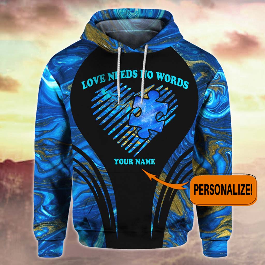 Ich trage Blau – Personalisiertes T-Shirt und Hoodie zur Sensibilisierung für Autismus