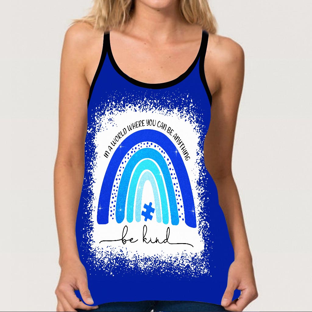 Sei freundlich – Tanktop mit Kreuz zur Sensibilisierung für Autismus