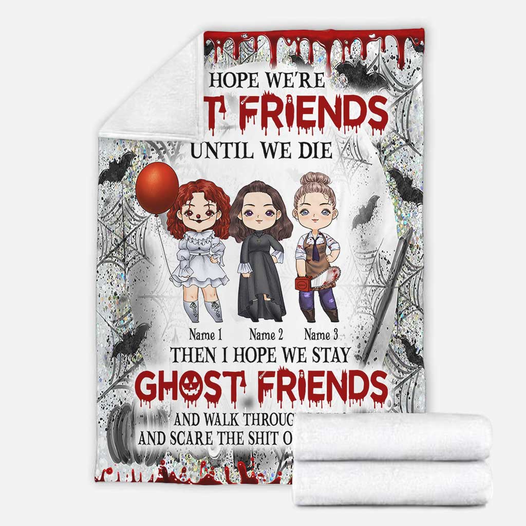 Ghost Sisters – Personalisierte Halloween-Freundinnendecke