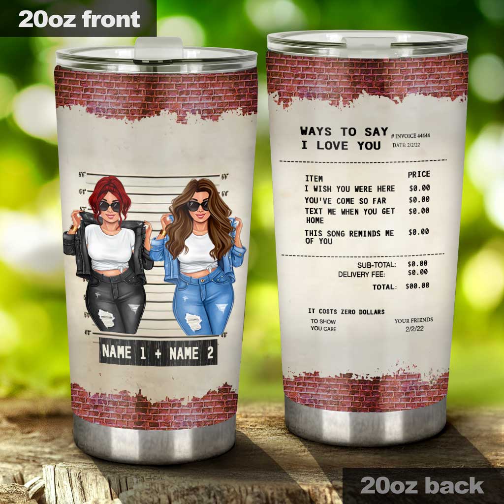 Eine schöne Art, „Ich liebe dich“ zu sagen – personalisierter Becher für die beste Freundin