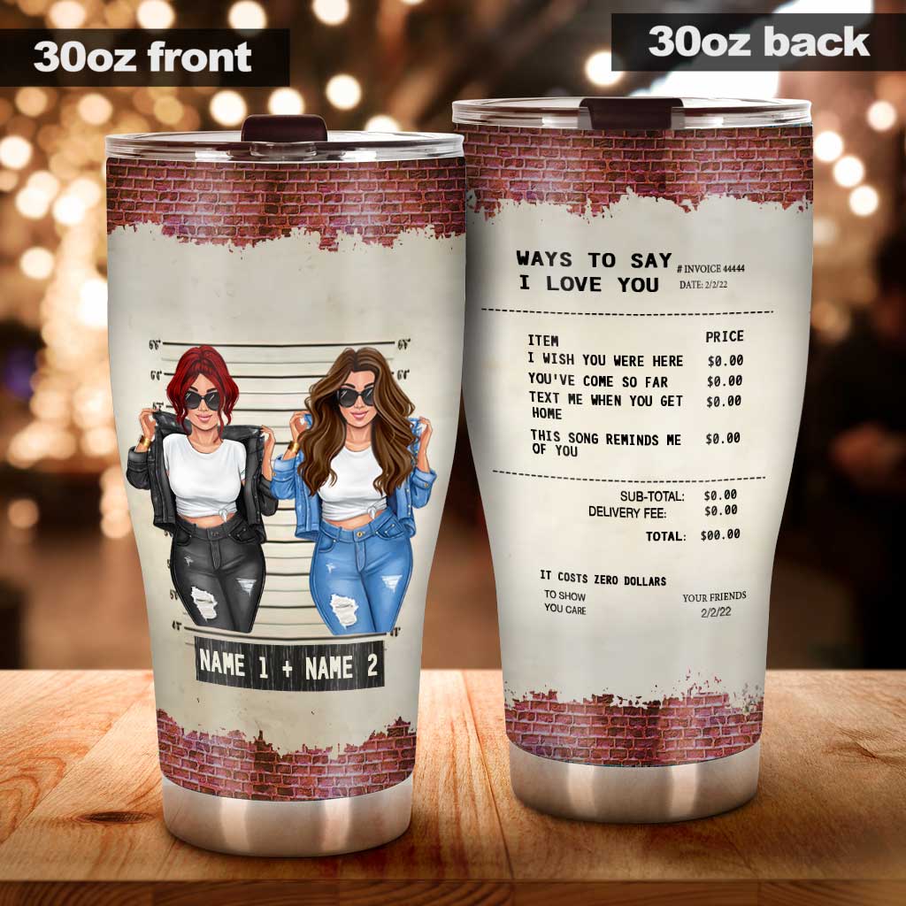 Eine schöne Art, „Ich liebe dich“ zu sagen – personalisierter Becher für die beste Freundin