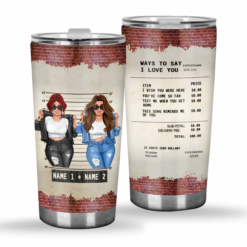 Eine schöne Art, „Ich liebe dich“ zu sagen – personalisierter Becher für die beste Freundin