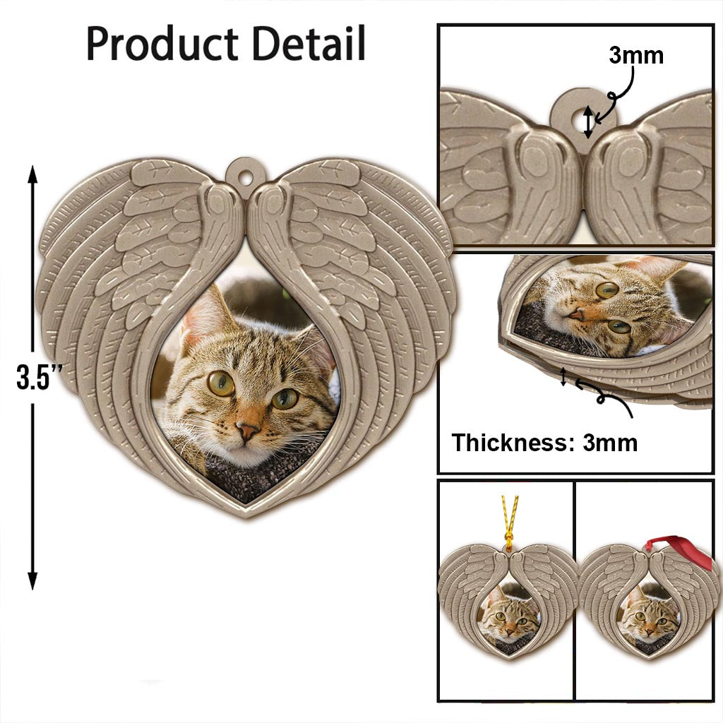 Weine nicht um mich – Personalisierter Weihnachtsschmuck mit Katze (beidseitig bedruckt)