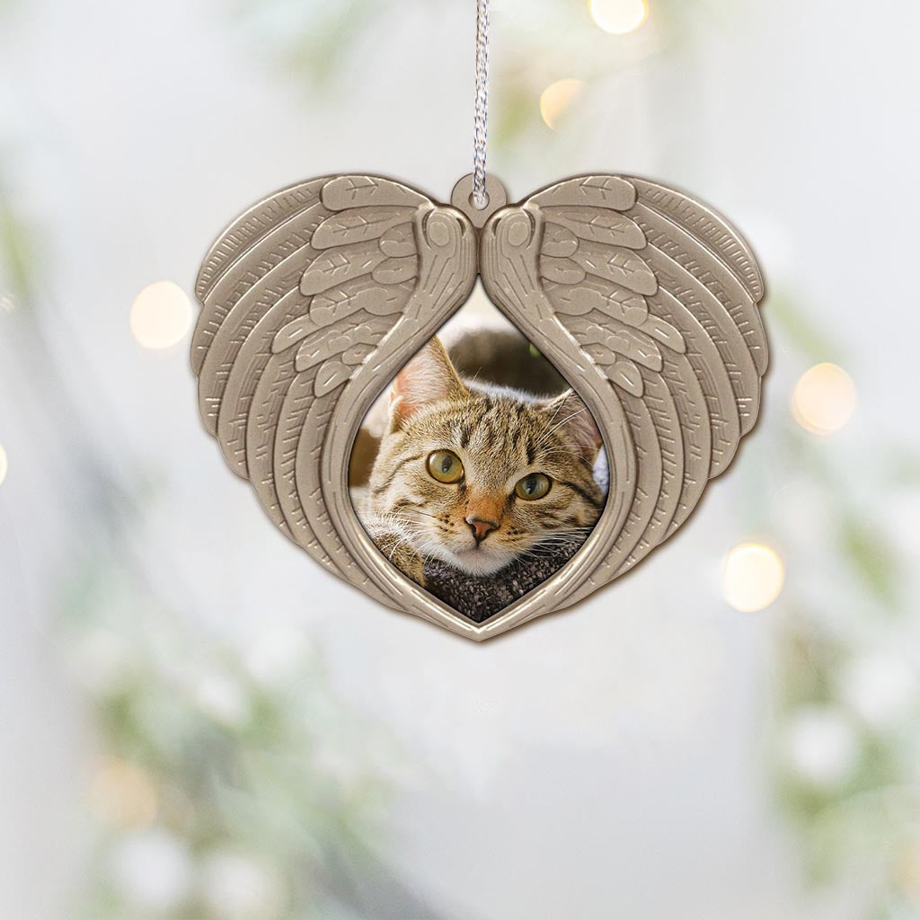 Weine nicht um mich – Personalisierter Weihnachtsschmuck mit Katze (beidseitig bedruckt)