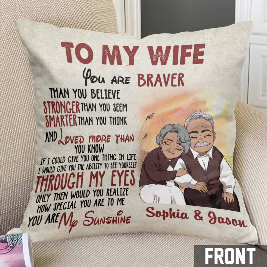 Du bist mein Sonnenschein – Personalisiertes Pärchenkissen