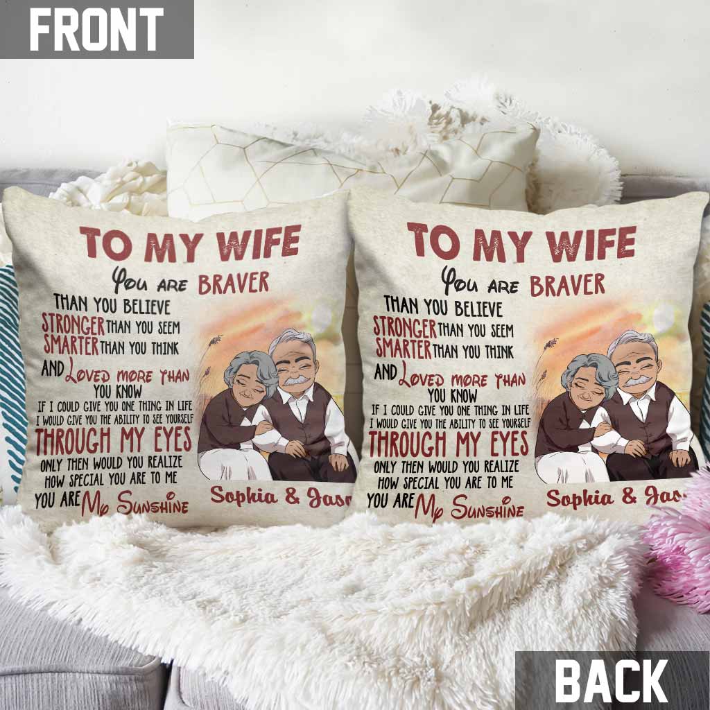 Du bist mein Sonnenschein – Personalisiertes Pärchenkissen