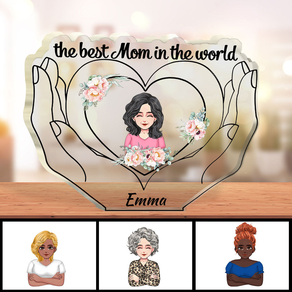 Die beste Mama der Welt – Personalisierte Acrylplakette zum Muttertag