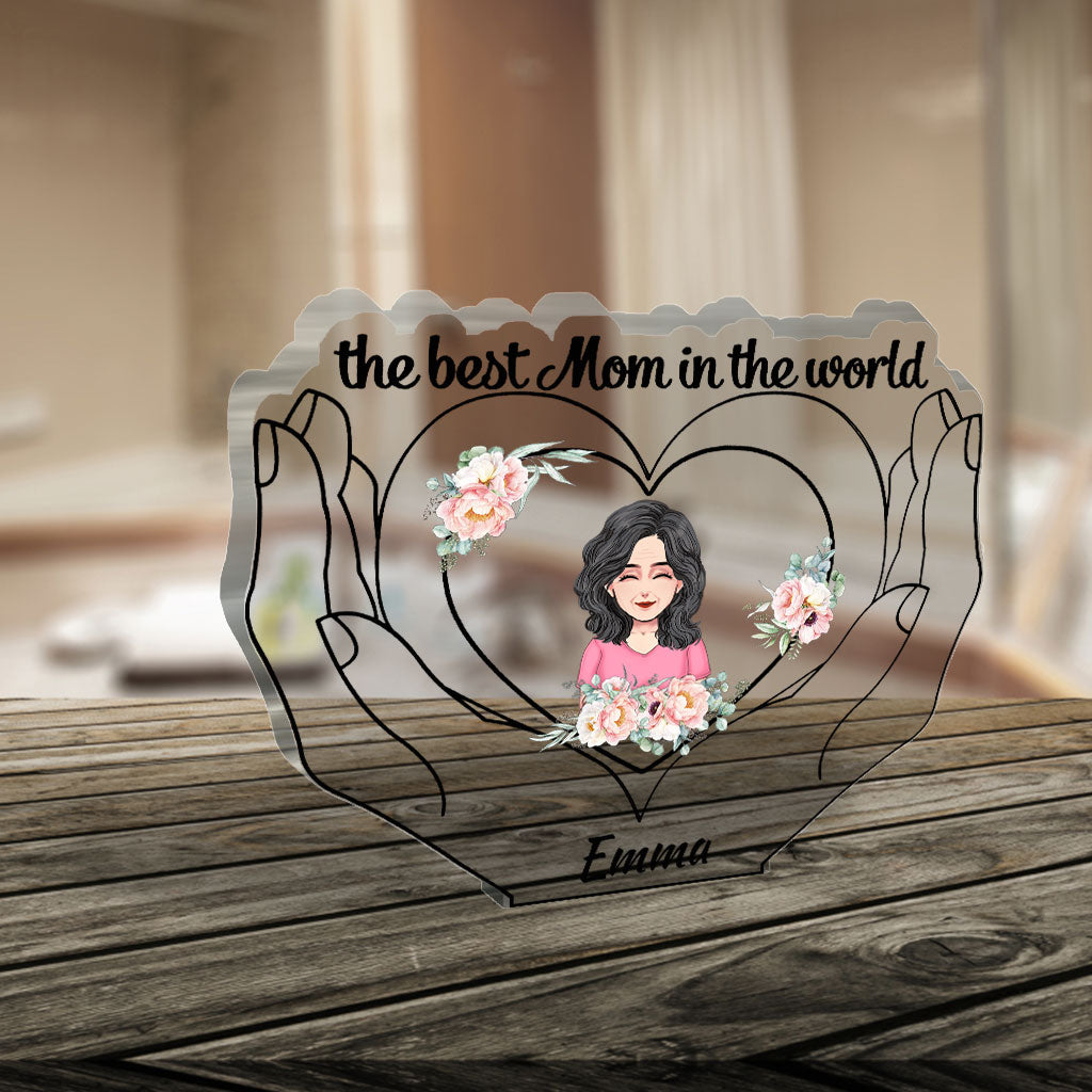 Die beste Mama der Welt – Personalisierte Acrylplakette zum Muttertag