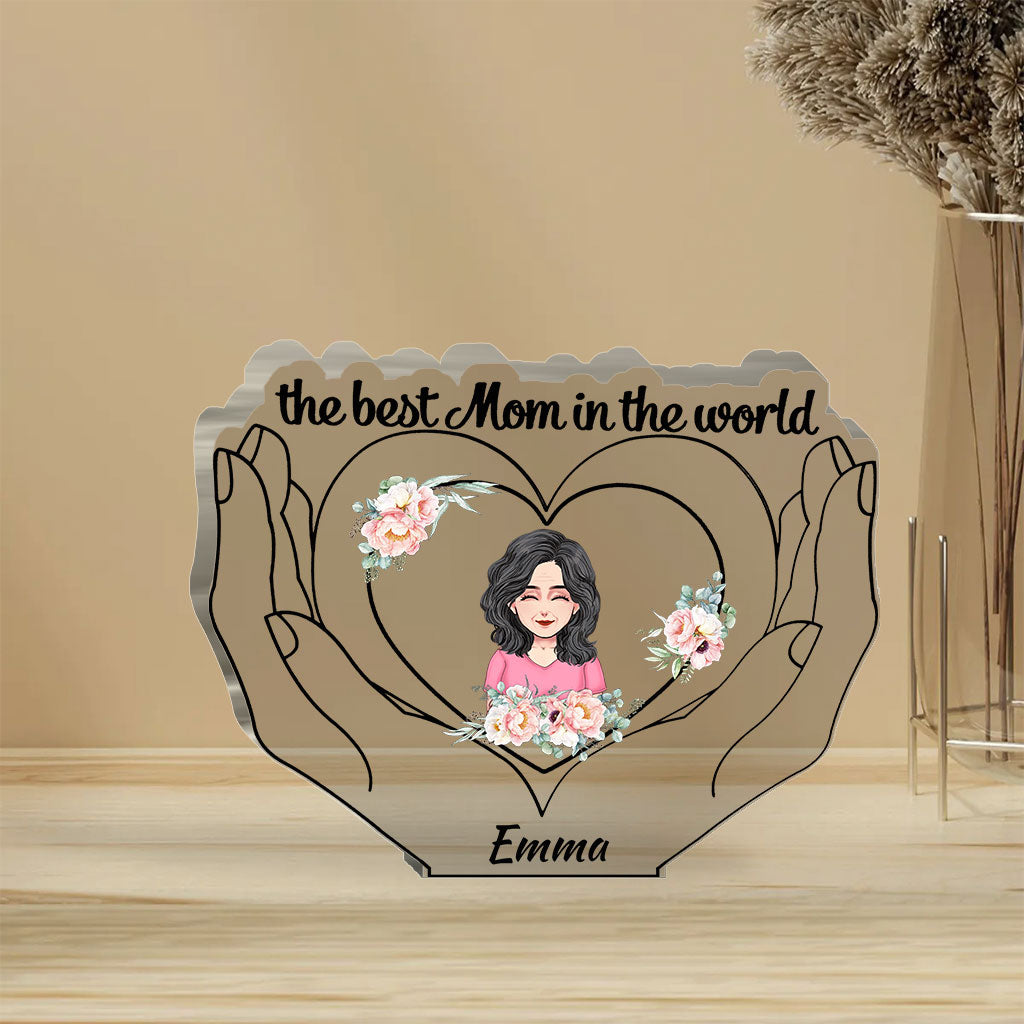 Die beste Mama der Welt – Personalisierte Acrylplakette zum Muttertag