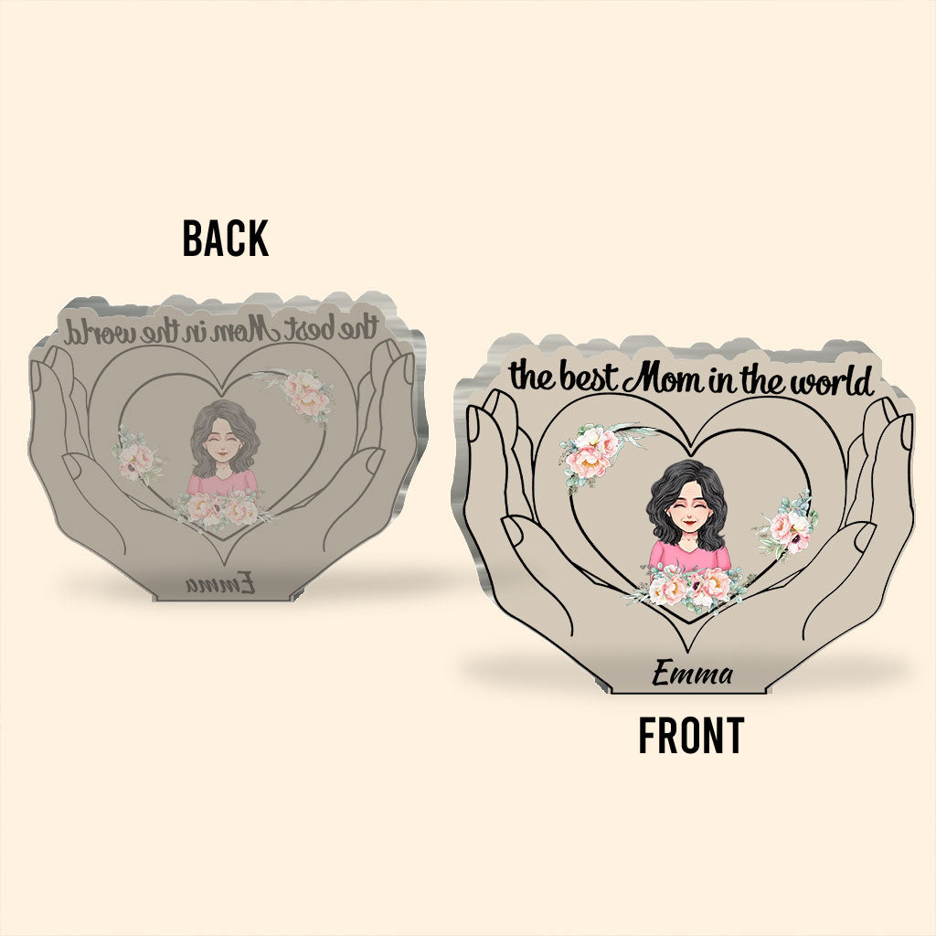 Die beste Mama der Welt – Personalisierte Acrylplakette zum Muttertag