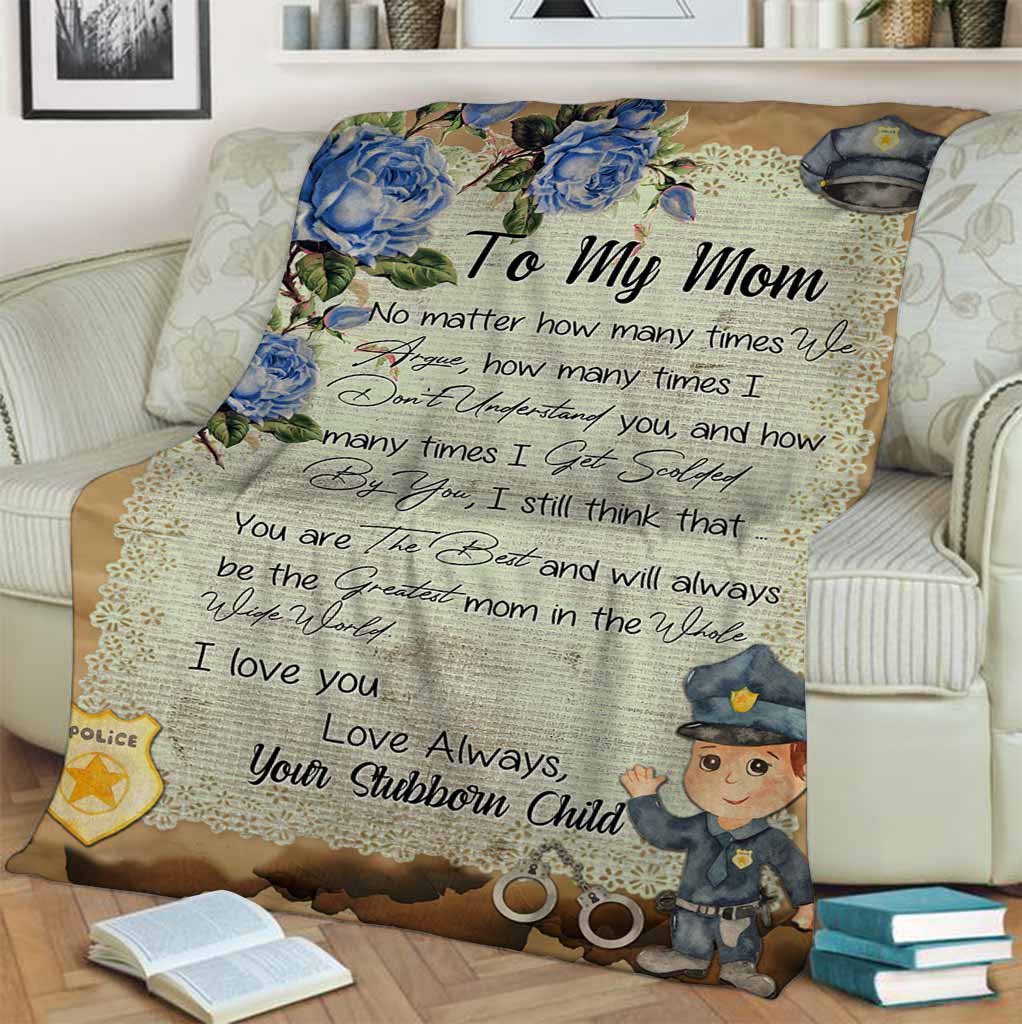 To My Mom - Police Blanket