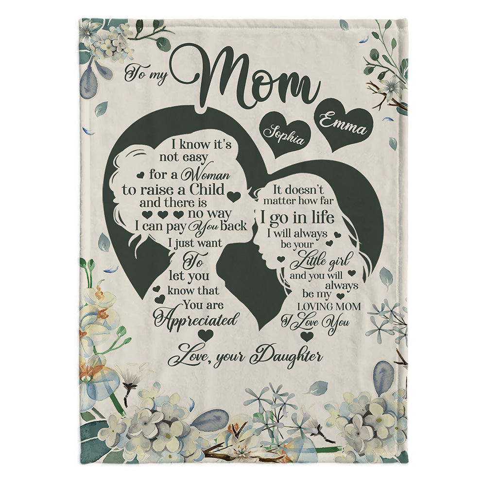 Für meine Mama – Personalisierte Muttertagsdecke