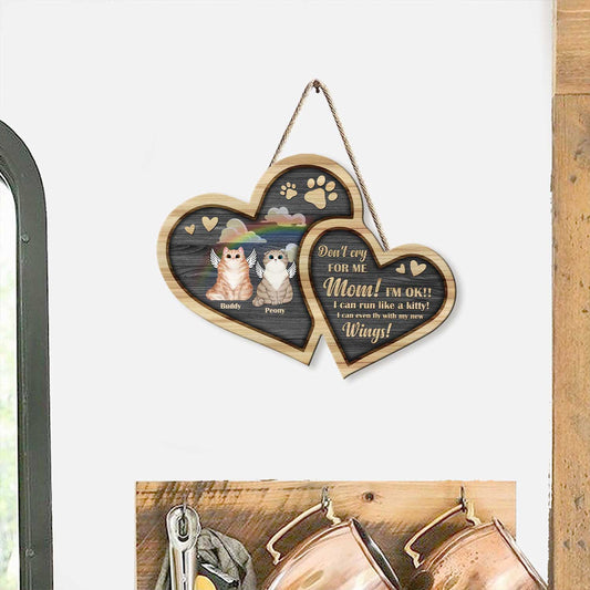 Ich rede immer noch mit dir - Personalisiertes Katzen-Holzschild