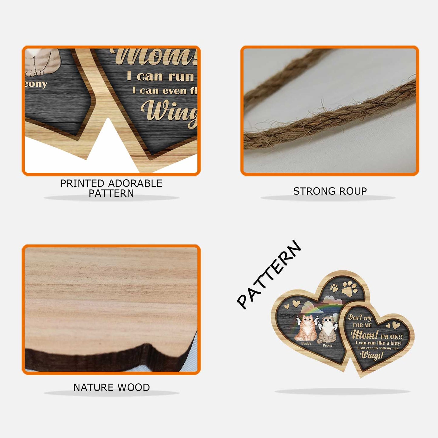 Ich rede immer noch mit dir - Personalisiertes Katzen-Holzschild