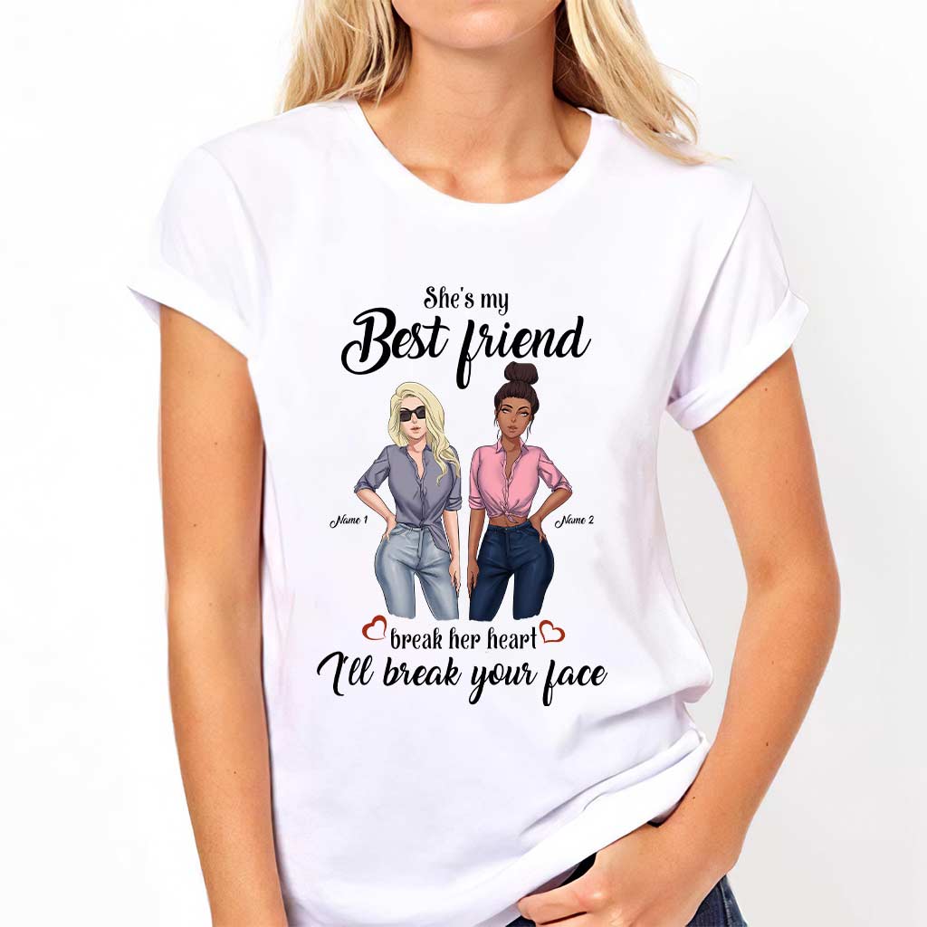 Sie ist meine beste Freundin – personalisiertes Bestie-T-Shirt und Hoodie