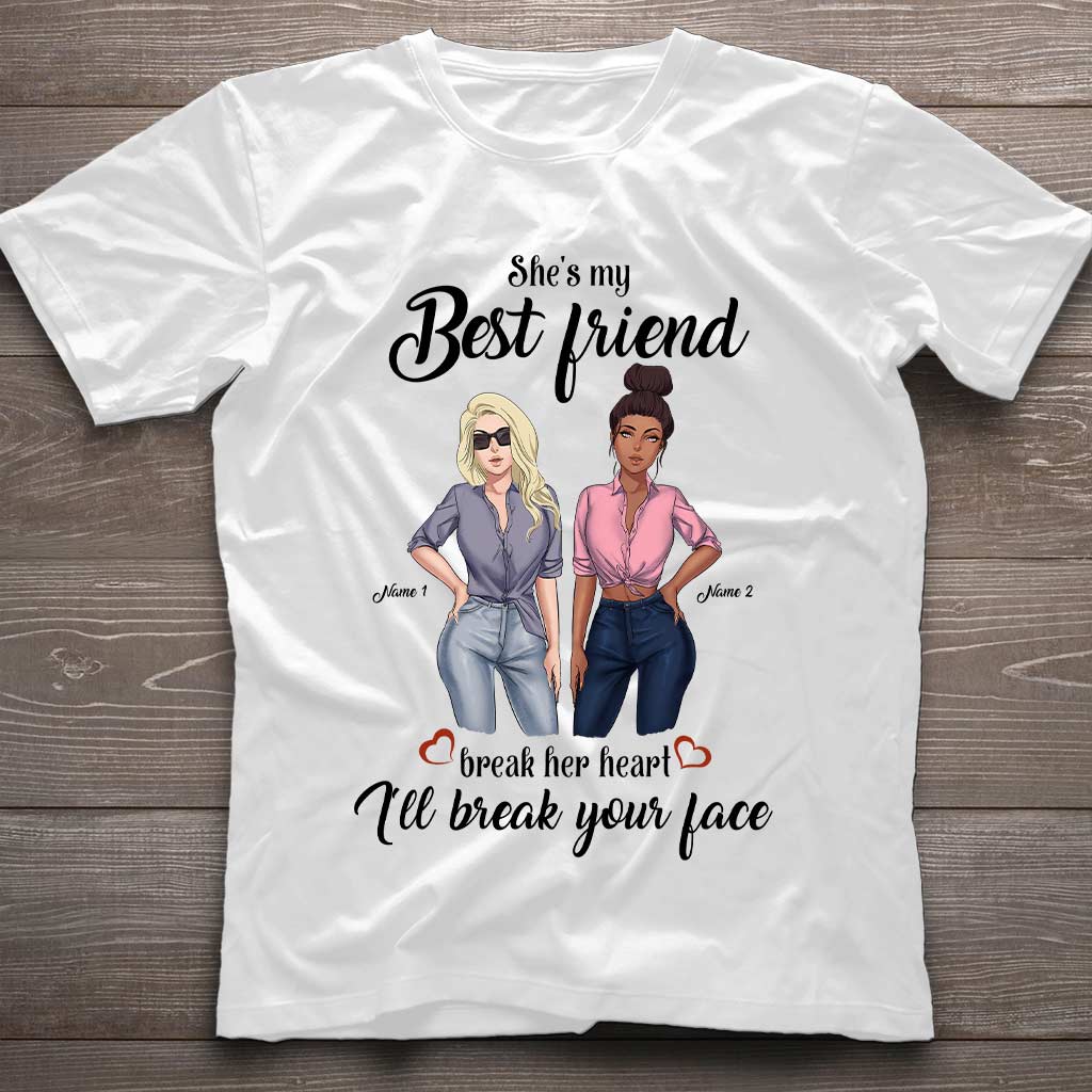 Sie ist meine beste Freundin – personalisiertes Bestie-T-Shirt und Hoodie