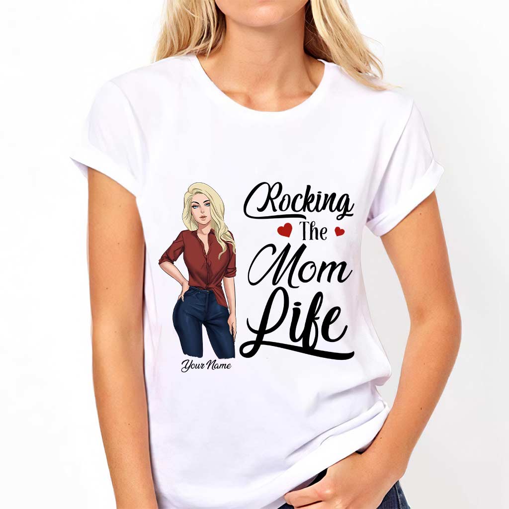 Rocking The Mom Life - Personalized T-shirt and Hoodie