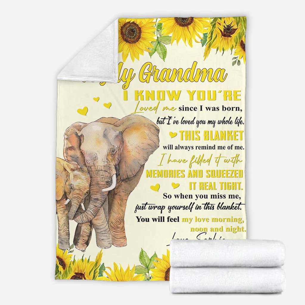 Ich habe dich mein ganzes Leben lang geliebt – Geschenk für Oma, Schwester, Mutter, Tante – Personalisierte Decke