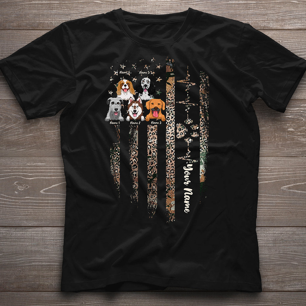 Ich liebe meine Hunde – Personalisiertes Hunde-T-Shirt und Hoodie zum Unabhängigkeitstag