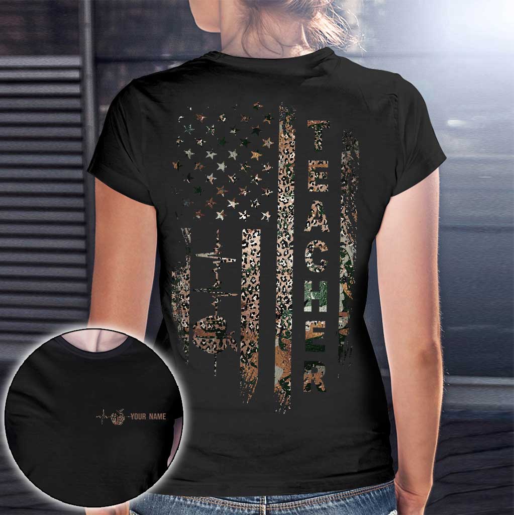 Lehren, Lieben, Inspirieren – Personalisiertes T-Shirt und Hoodie für Lehrer zum Unabhängigkeitstag